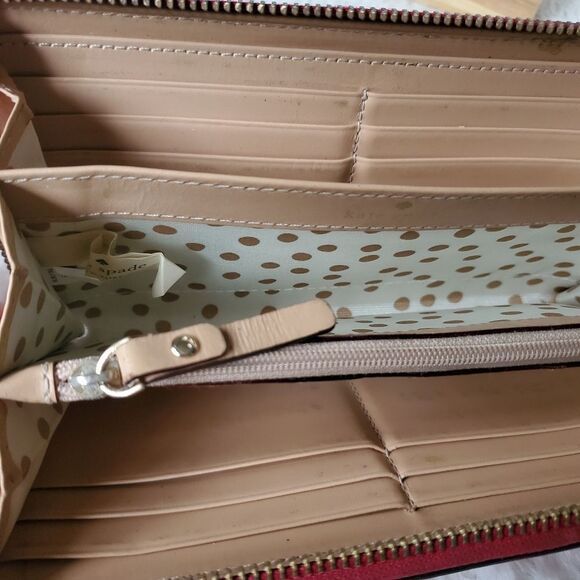 Kate Spade Wellesley Neda Pink Zip Around Wallet - Picture 6 of 6